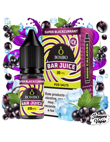 Super Blackcurrant Sales 10ml Bar Juice by Bombo