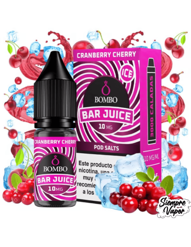 Cranberry Cherry Sales 10ml Bar Juice by Bombo