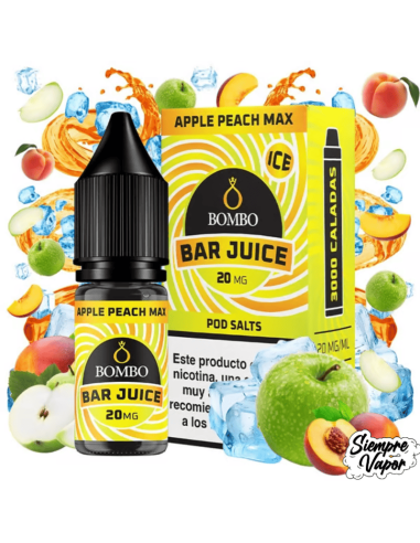 Apple Peach Max Sales 10ml Bar Juice by Bombo