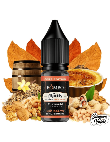 Nutty Supra Reserve Platinum Tobaccos Sales 10ml Core Edition Bombo