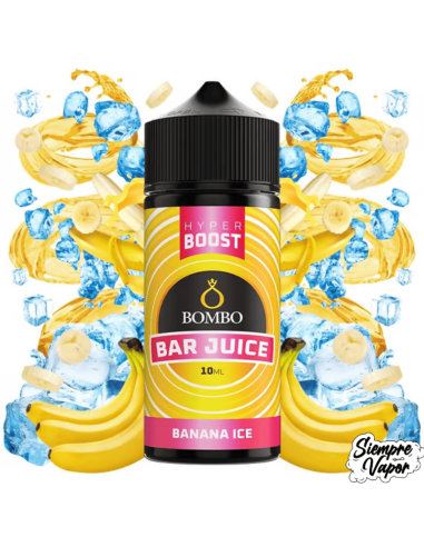 Banana Ice 10ml Longfill Hyper Boost Bombo Bar Juice
