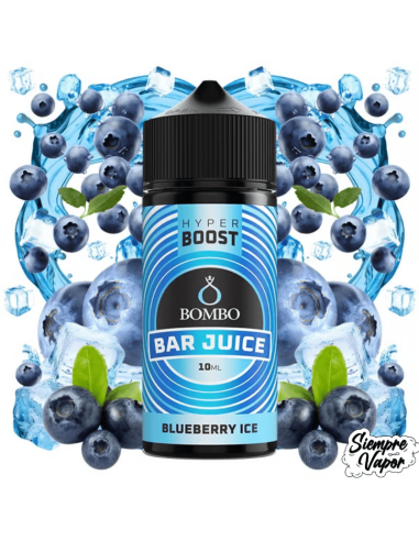 Blueberry 10ml Longfill Hyper Boost Bombo Bar Juice