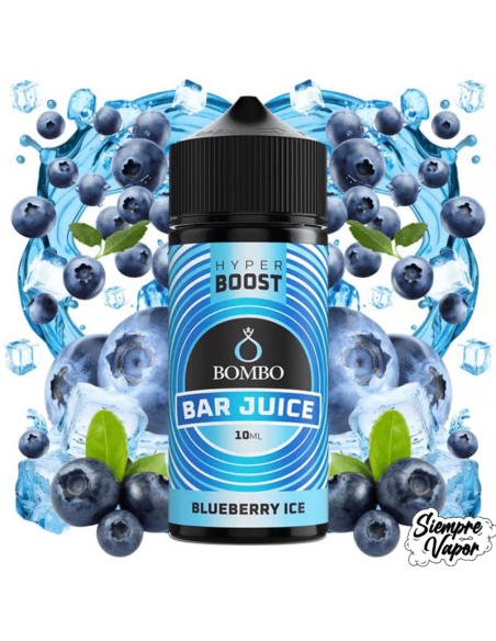 Blueberry 10ml Longfill Hyper Boost Bombo Bar Juice